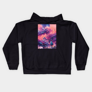 Living Alone in the City of Tokyo Kids Hoodie